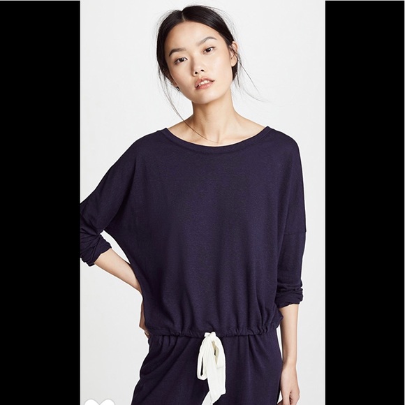 Eberjey Tops - Eberjey Heather Slouchy Drawstring Lounge Tee S